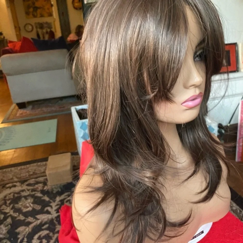 Chocolate brunette ultra real brown wig